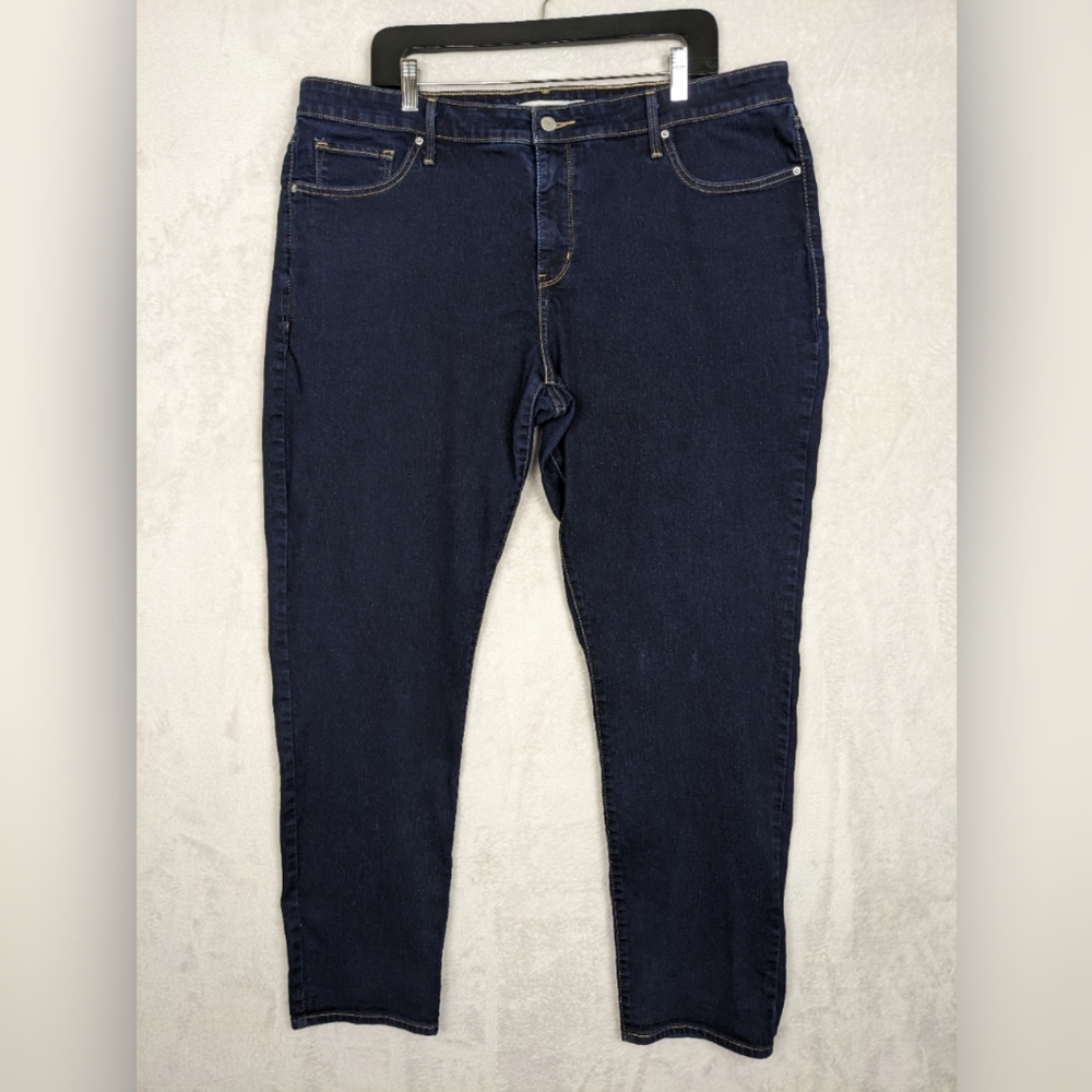Levi's 311 Shaping Skinny Jeans Women 22W Dark Wash High Rise Stretch Classic